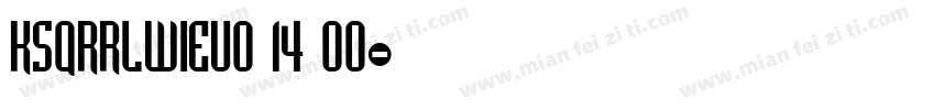 KSQRRLWIEU0 14 00字体转换